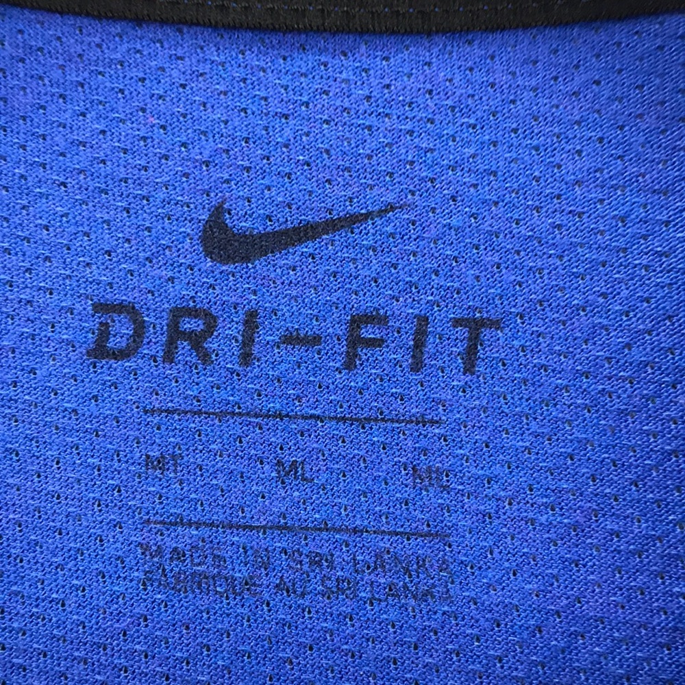 Nike Blue Short Sleeve Shirt Size M - Picture 3 of 4